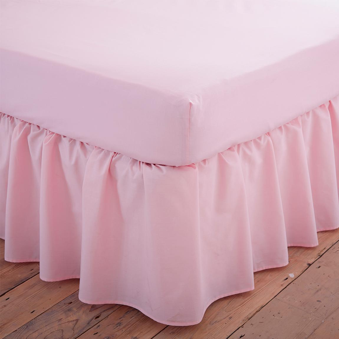 Charlotte Thomas Poetry Plain King Platform Valance Sheet Frilled - Pink main product photo
