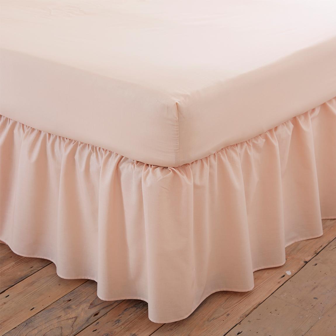 Charlotte Thomas Poetry Plain King Platform Valance Sheet Frilled - Biscuit main product photo
