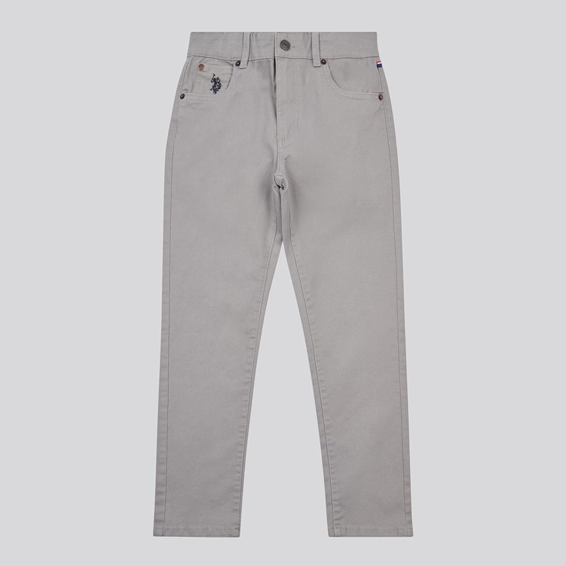 Boy's Grey Core 5 Pocket Cotton Blend Trousers main product photo