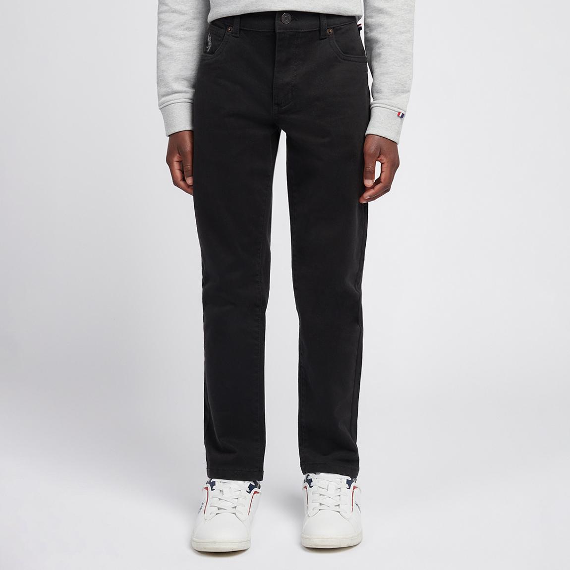 Boy's Black Core 5 Pocket Cotton Blend Trousers main product photo