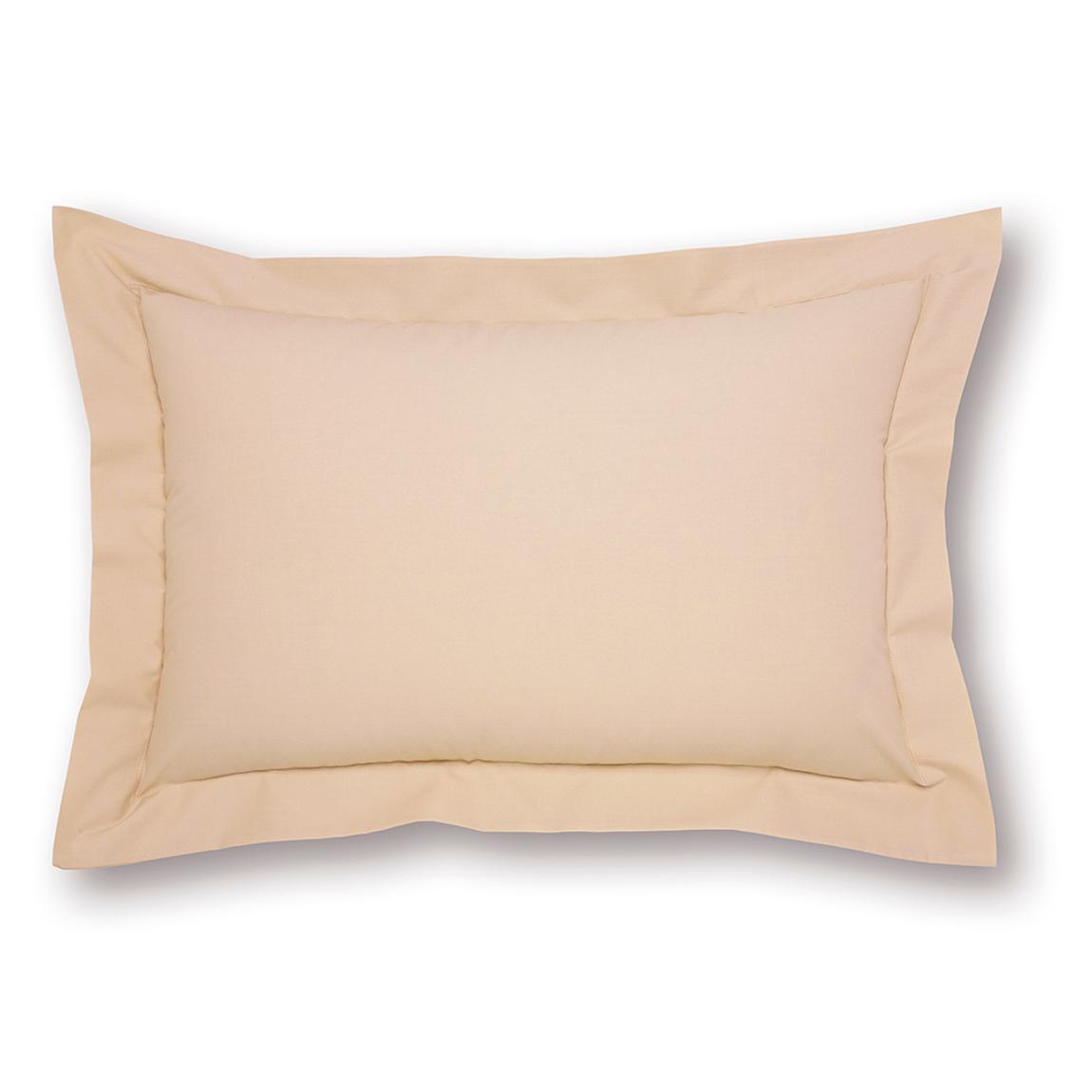 Charlotte Thomas Poetry Plain Dye Single Oxford Pillowcase - Biscuit main product photo