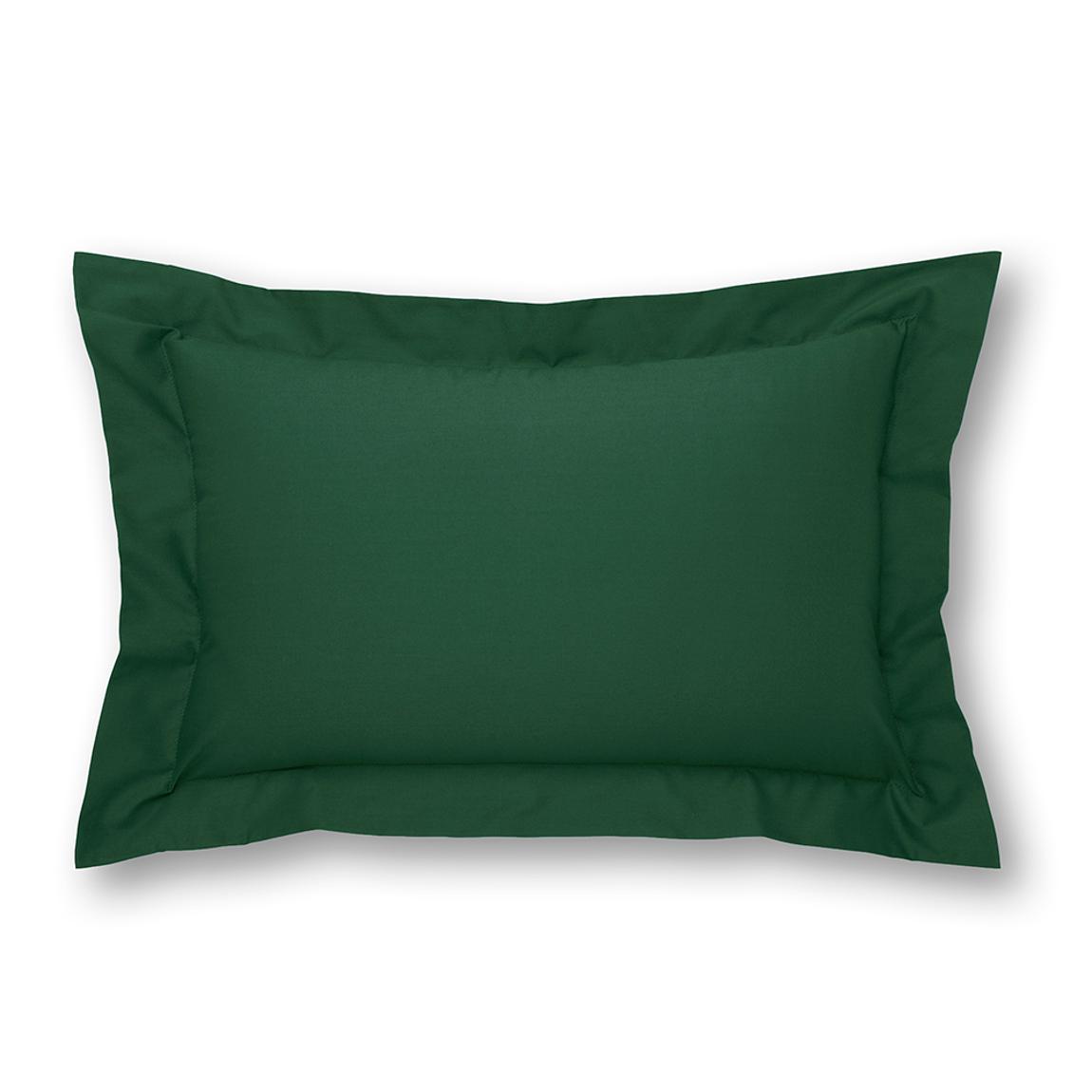 Charlotte Thomas Poetry Plain Dye Single Oxford Pillowcase - Bottle Green main product photo