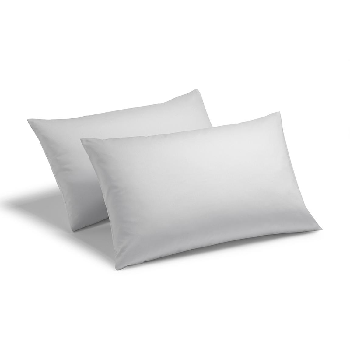 Charlotte Thomas Poetry Plain Dye 1 Pair Housewife Pillowcases - Grey main product photo