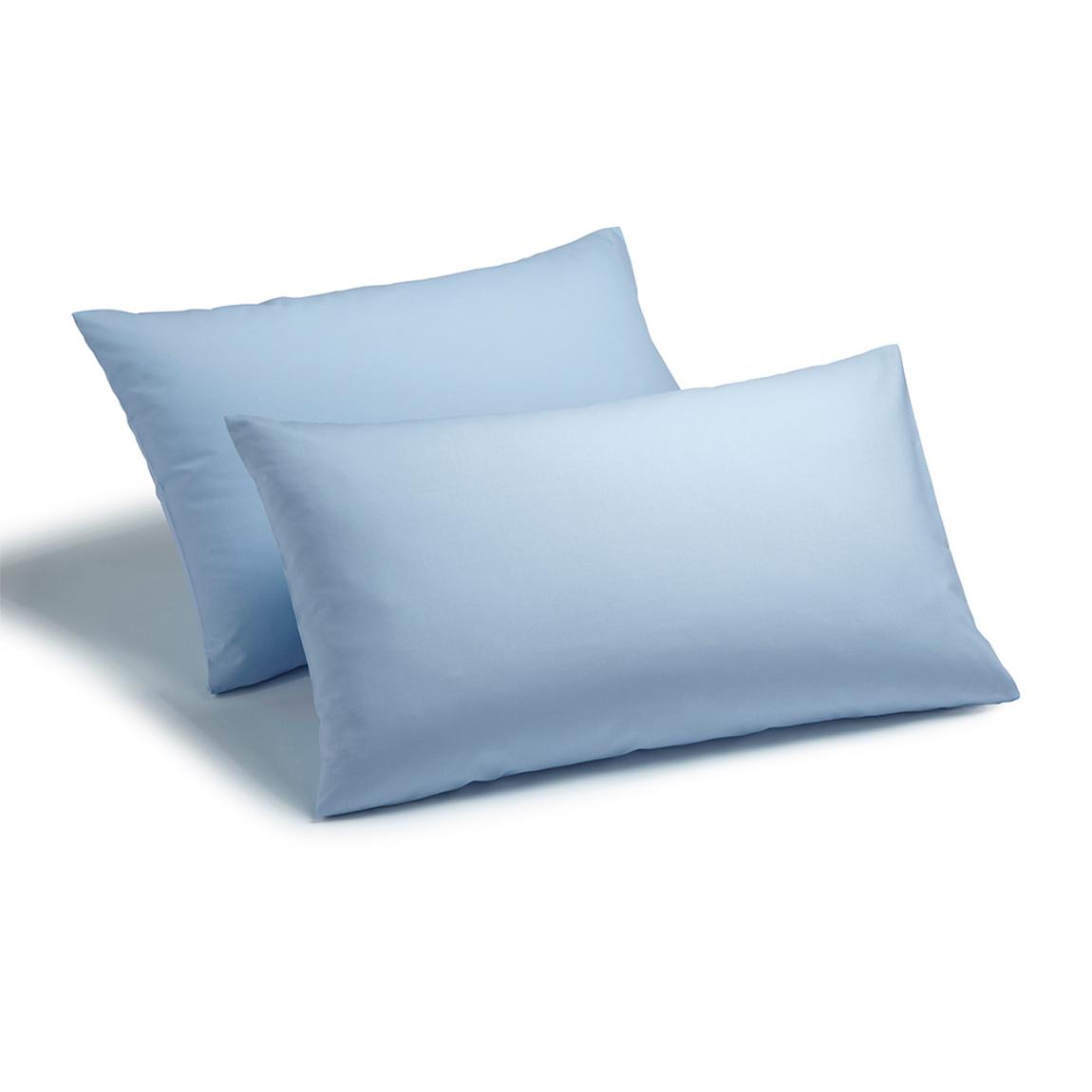 Charlotte Thomas Poetry Plain Dye 1 Pair Housewife Pillowcases - Blue main product photo