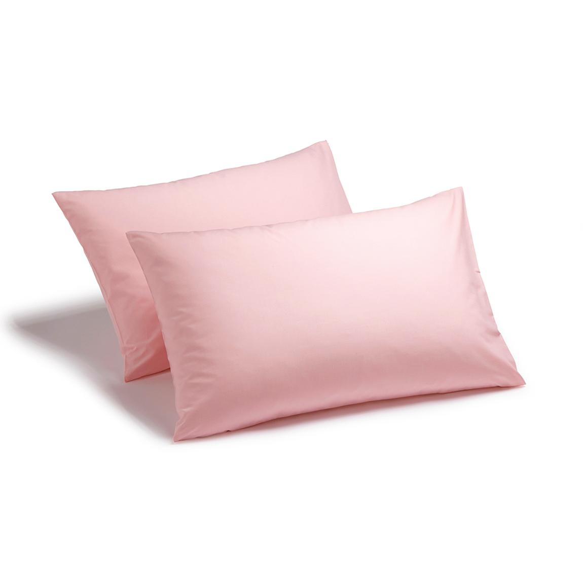 Charlotte Thomas Poetry Plain Dye 1 Pair Housewife Pillowcases - Pink main product photo