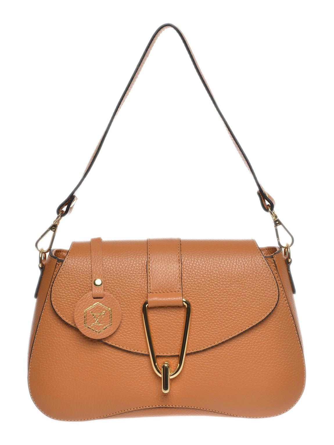 Brown Italian Leather Crossbody Bag main product photo