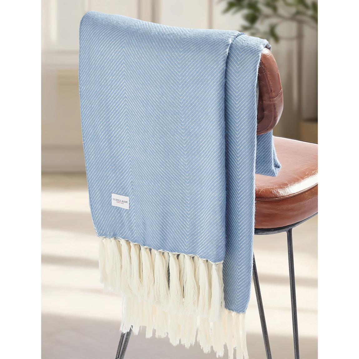 Luxury Herringbone Throw, Troposphere main product photo