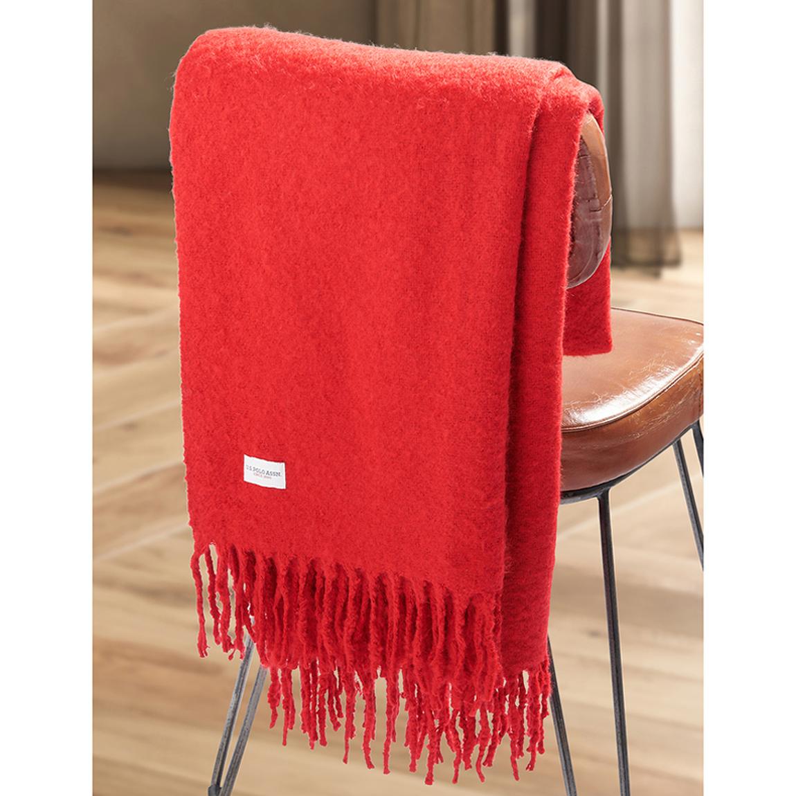 Premium Super Soft Hanging Throw, Haute Red main product photo