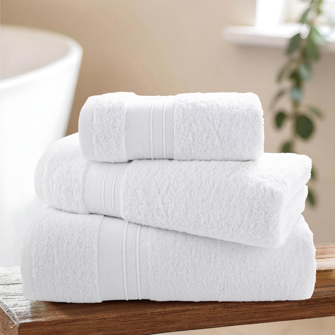 Super Soft Pure Cotton Bath Towel, Bright White main product photo