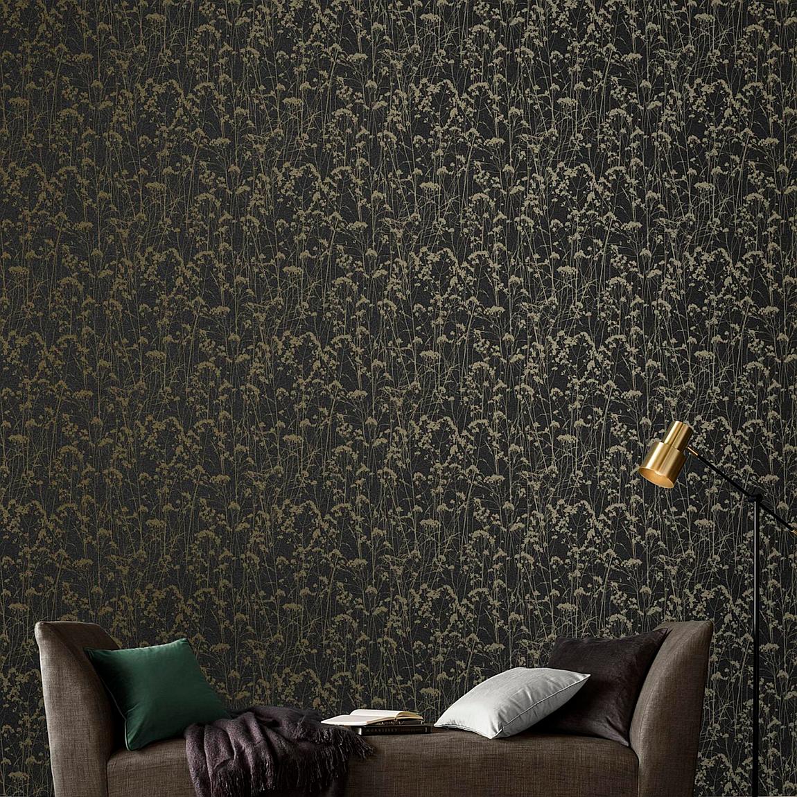 Graham & Brown Grace Deep Night Wallpaper main product photo