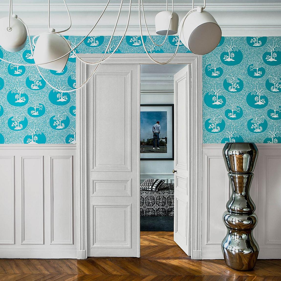 Graham & Brown Magical Forest Azure Wallpaper main product photo