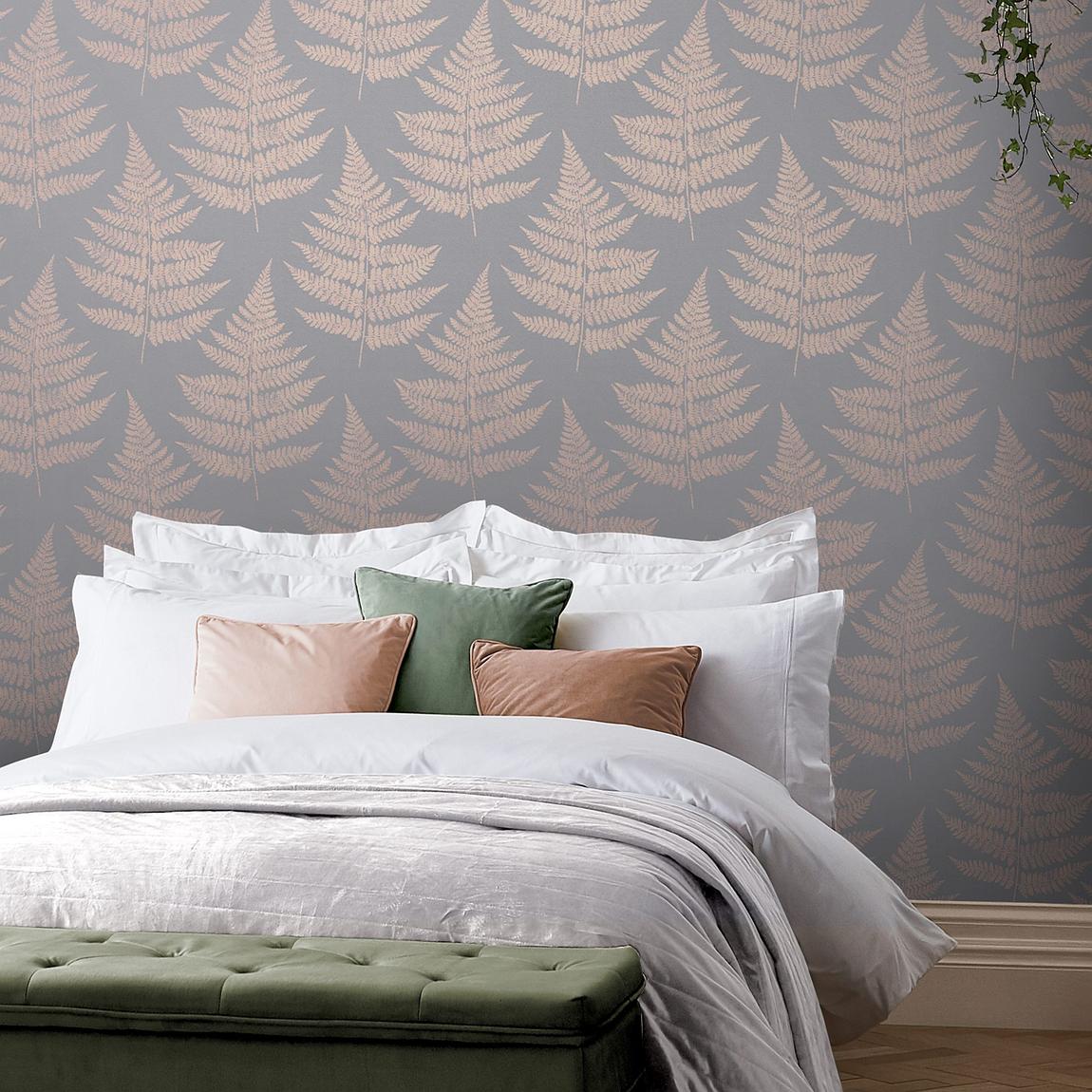 Graham & Brown Royal Fern Dove Wallpaper main product photo