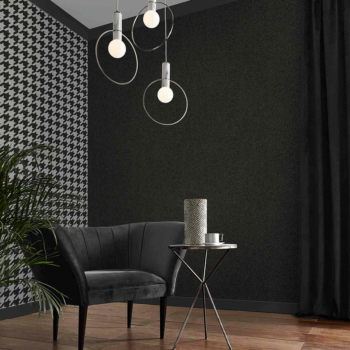 Graham & Brown Christian Texture Charcoal Wallpaper main product photo