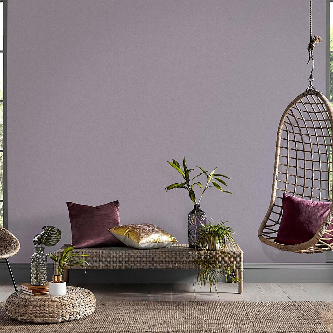 Graham & Brown Blissful Heather Plain Wallpaper main product photo