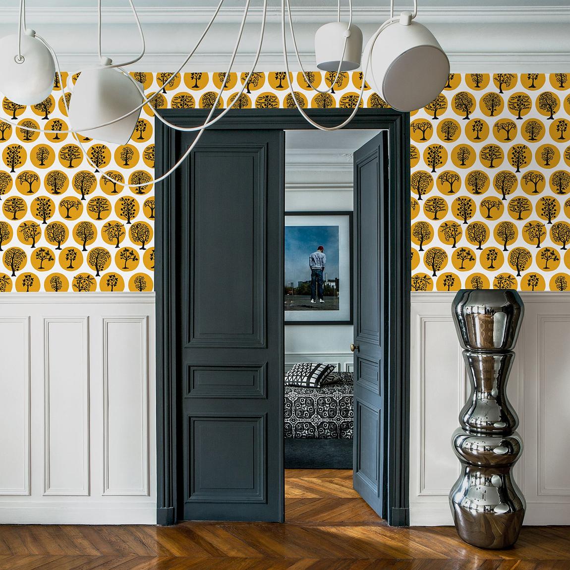 Graham & Brown Party Land Mustard Wallpaper main product photo