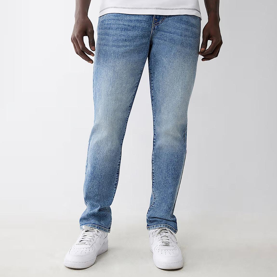Light Blue Tapered Stretch Jeans main product photo
