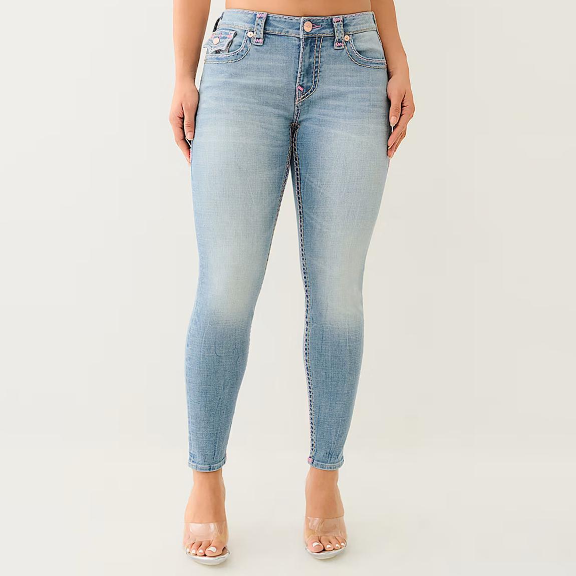 Mid Blue Jennie Super T Curvy Skinny Stretch Jeans main product photo