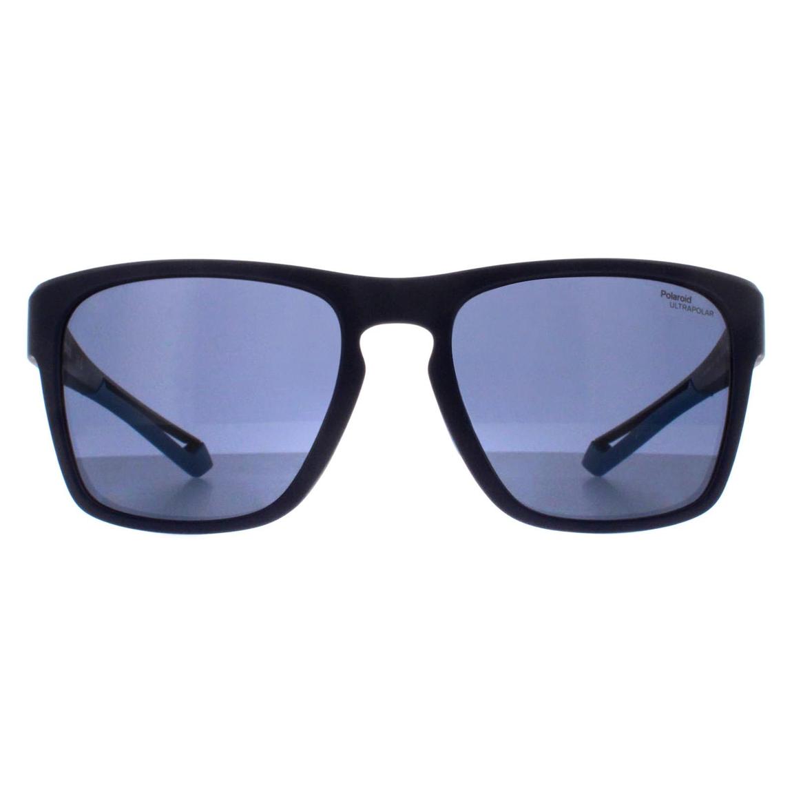 Matte Blue Polaroid Sunglasses 56mm main product photo
