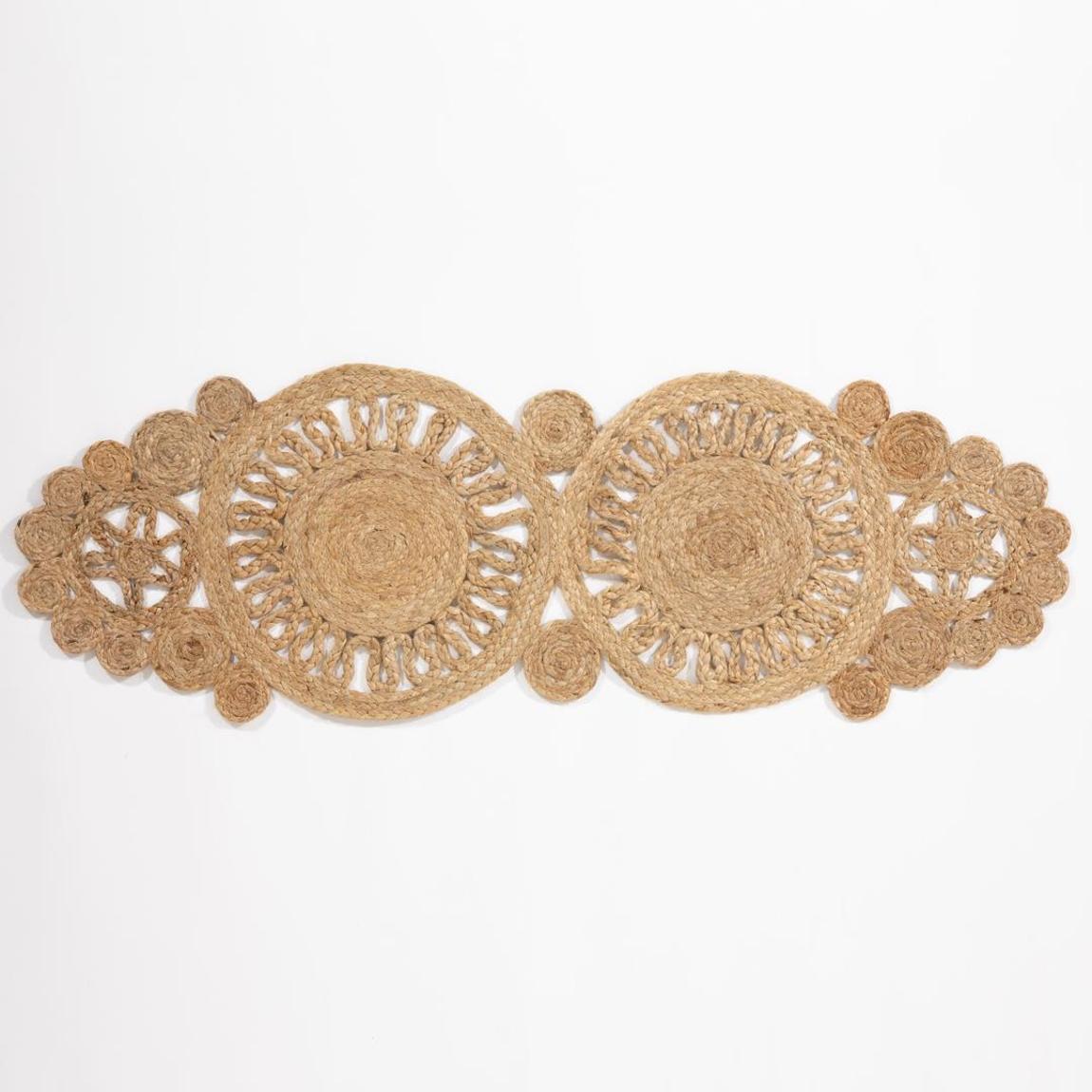Trent Jute Crochet Table Runner Natural main product photo