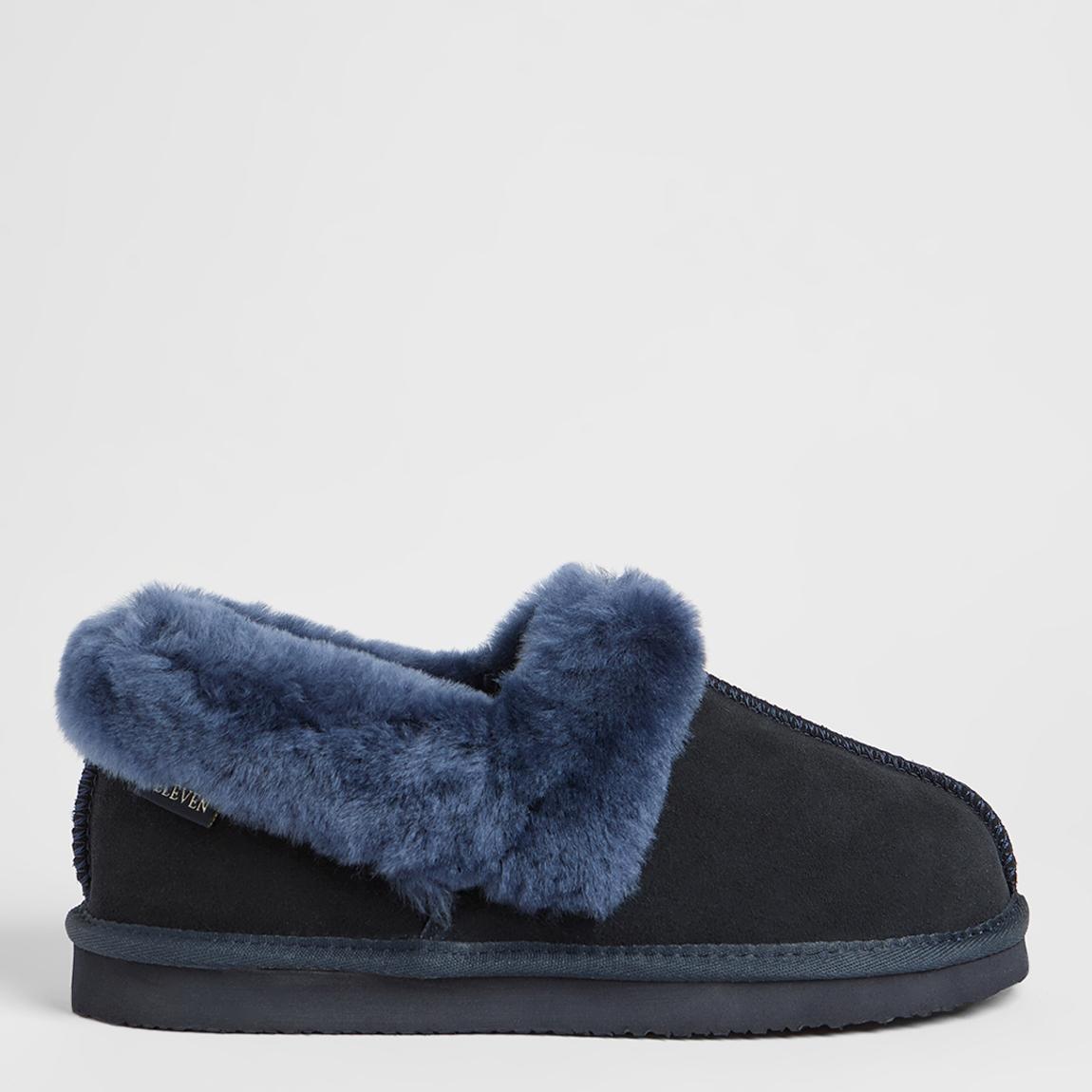 Woman's Navy Sheepskin Slippers
main product photo