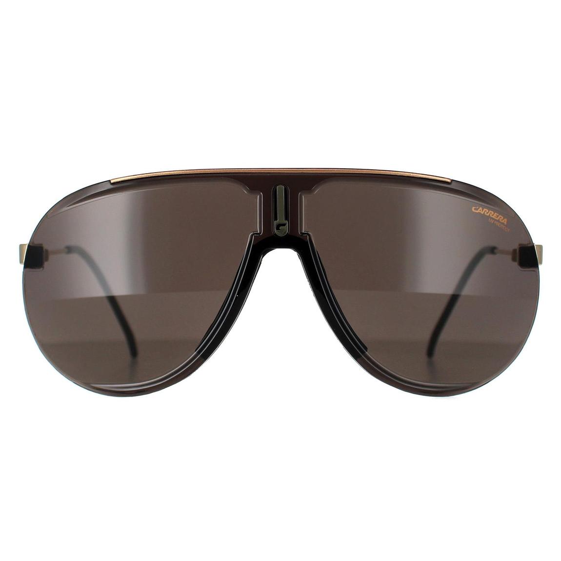 Carrera Sunglasses SuperChampion 2M2 2K Black Gold Grey Antireflex main product photo