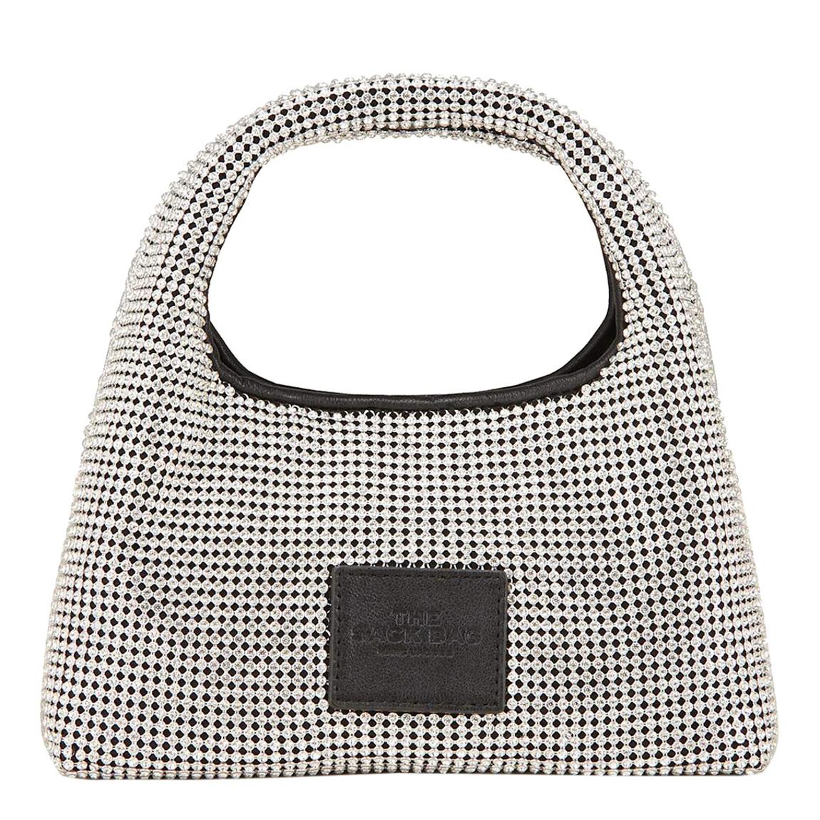 Women's Green Marc Jacobs Black The Sack Crystal Embellished Mini Hobo Bag main product photo