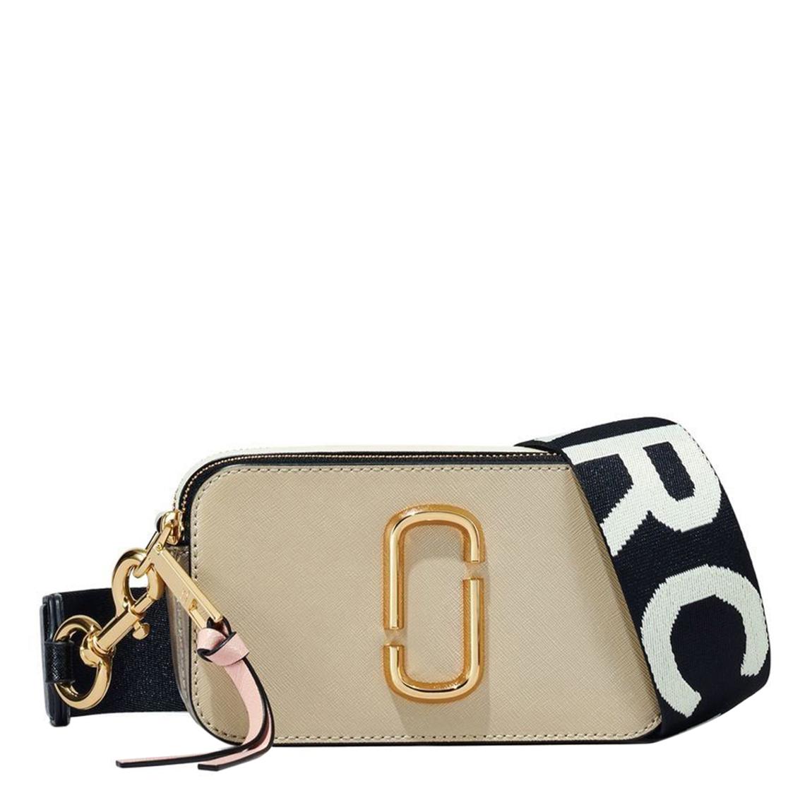 Women's Beige Multi Marc Jacobs Snapshot Leather Bag main product photo
