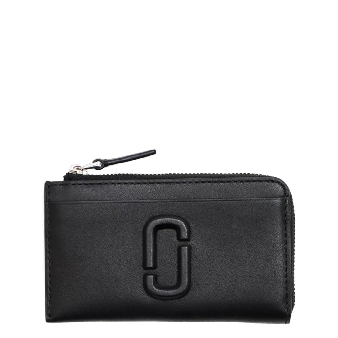 Women's Black Marc Jacobs Leather Card Holder main product photo