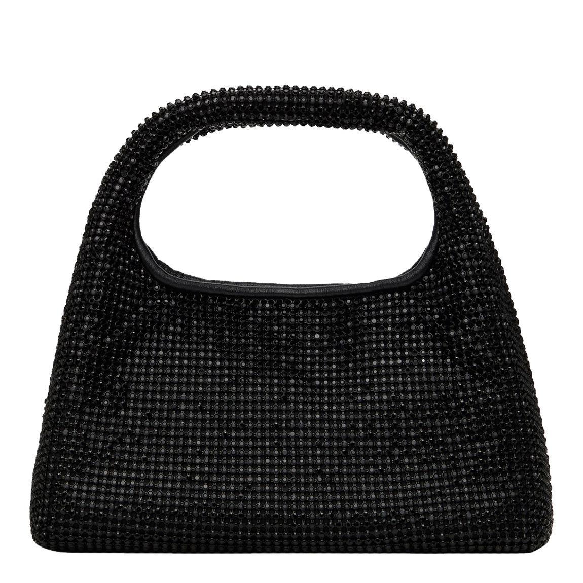 Women's Black Marc Jacobs Black The Sack Crystal Embellished Mini Hobo Bag main product photo