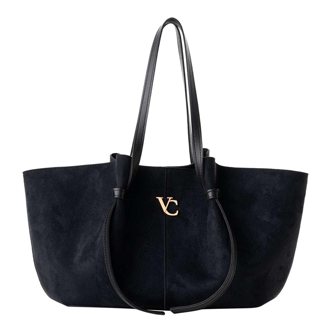 Suede Black Foggia Shoulder Bag main product photo