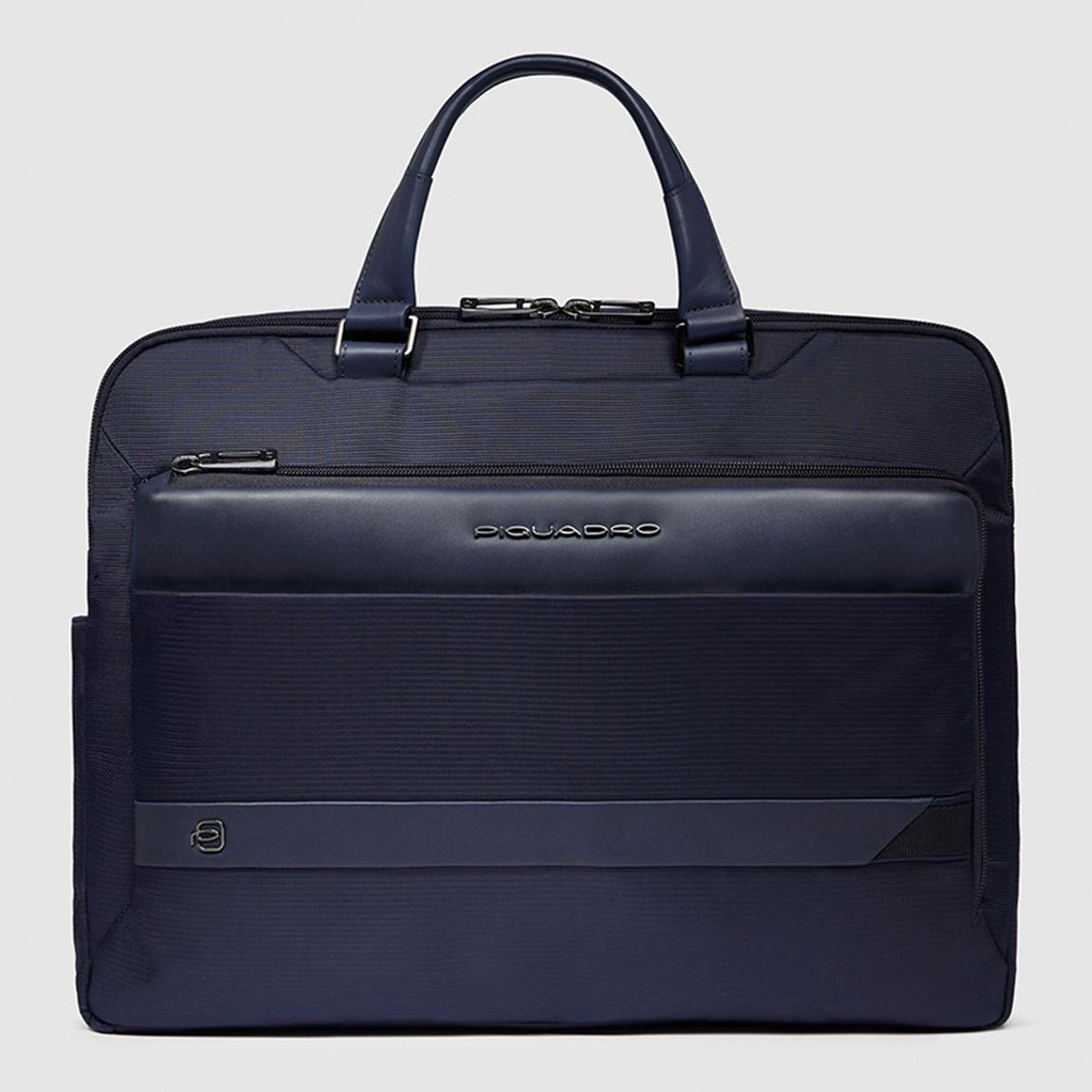 Laptop Briefcase In Recycled Fabric And Leather main product photo