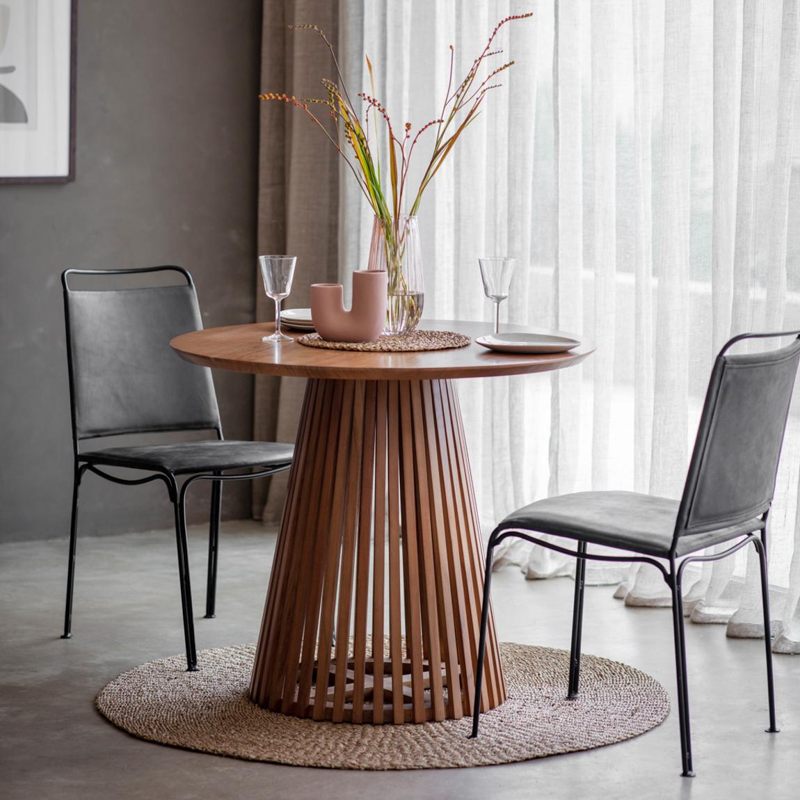 Riverland Slat Dining Table 900x900x760mm main product photo