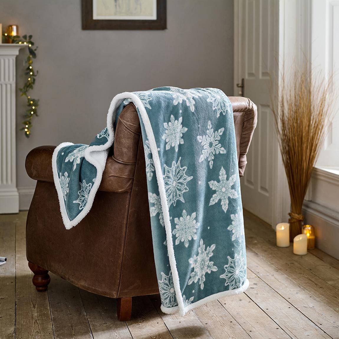 Flurry 130x170cm Throw, Blue main product photo