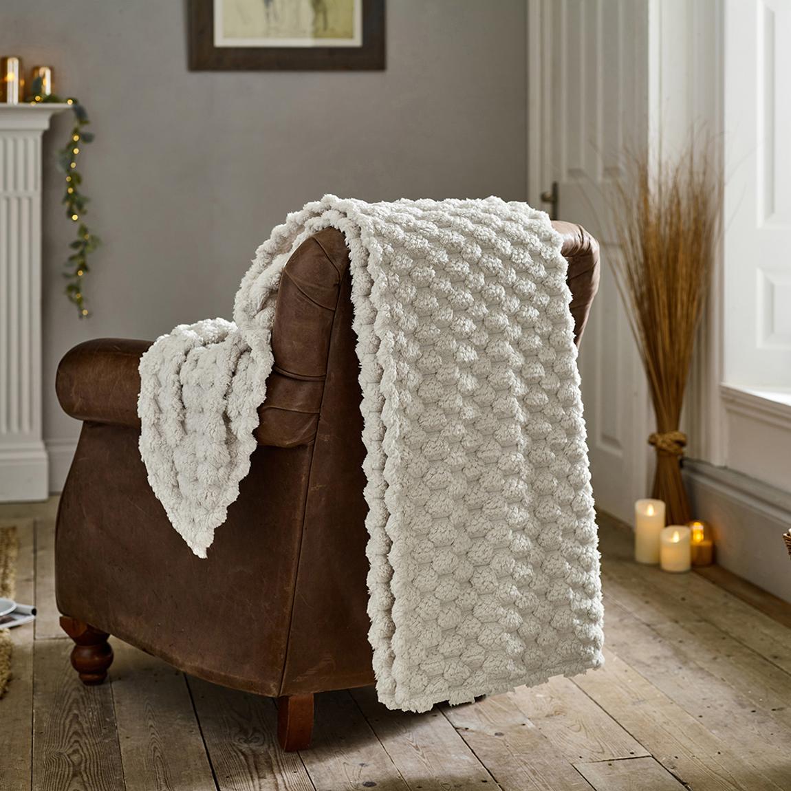 Featherstone 130x170cm Throw, Steel Grey main product photo
