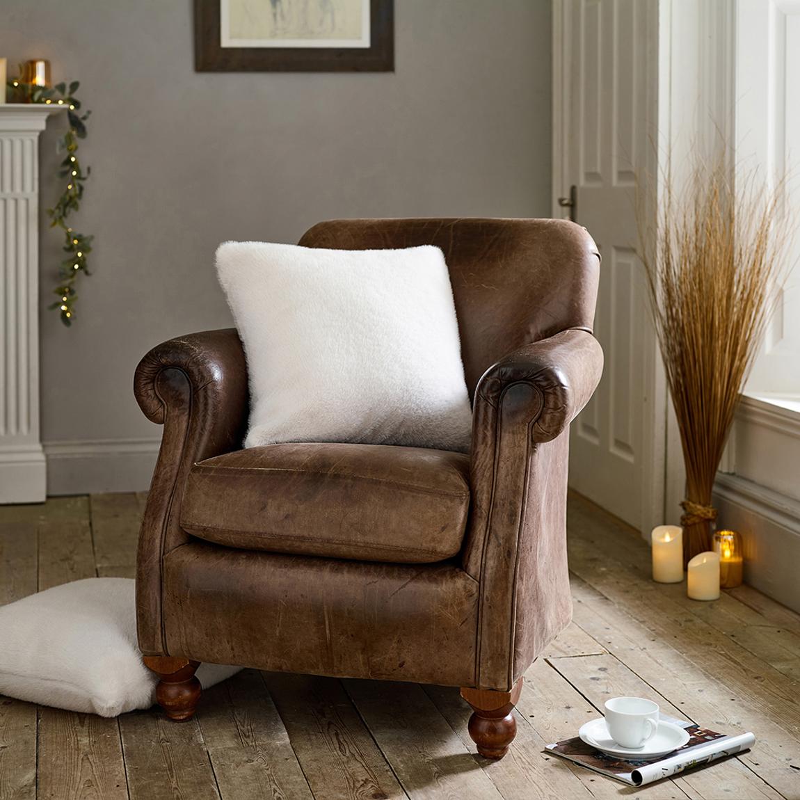 Set of 2 Ashford 50x50cm Cushions, Ivory main product photo