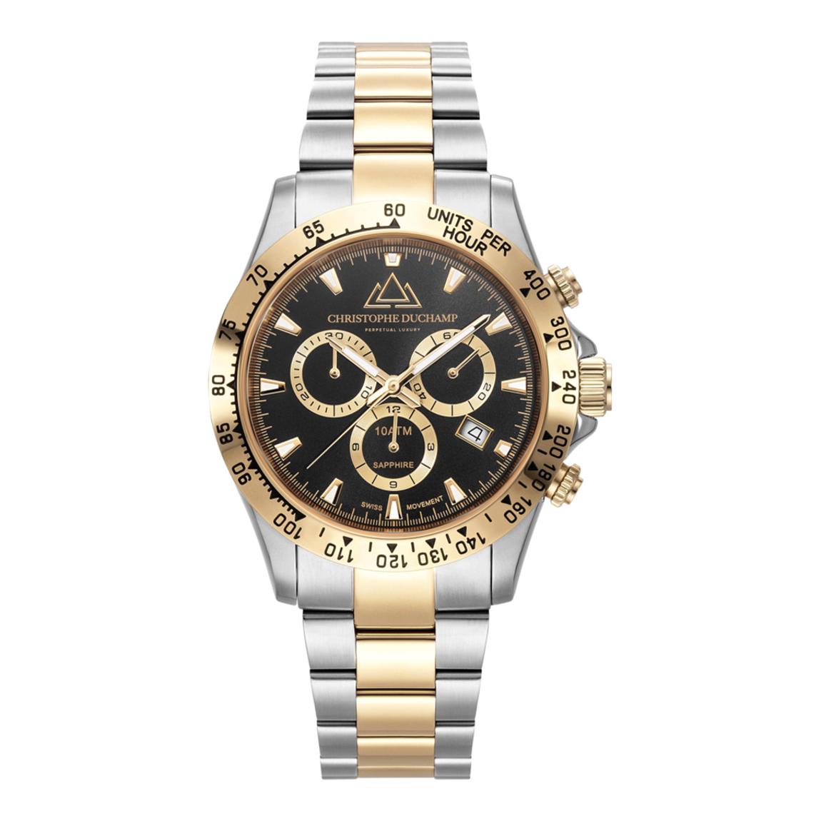 Men's Silver & Black Gr & Mont Watch main product photo