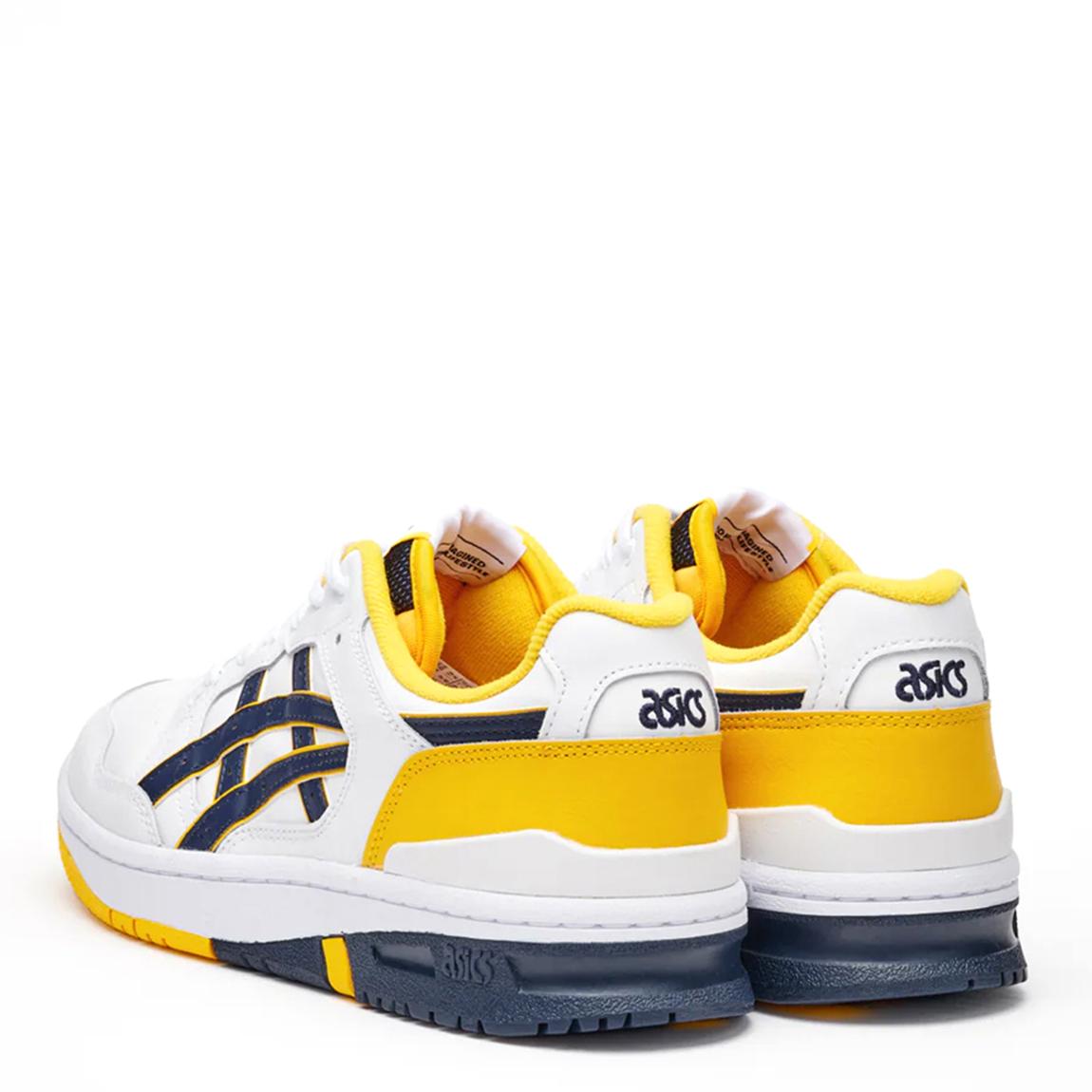 Asics Men's White/Yellow EX89 Trainers - BrandAlley