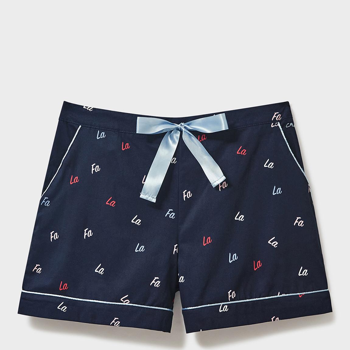 Navy/Multi Woven Shorts main product photo