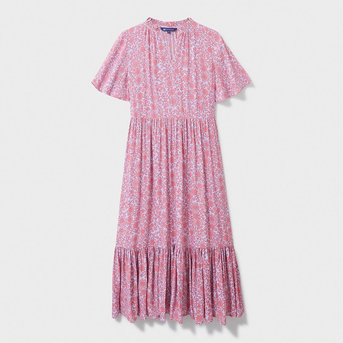 Pink/Blue Printed Eva Midi Dress main product photo