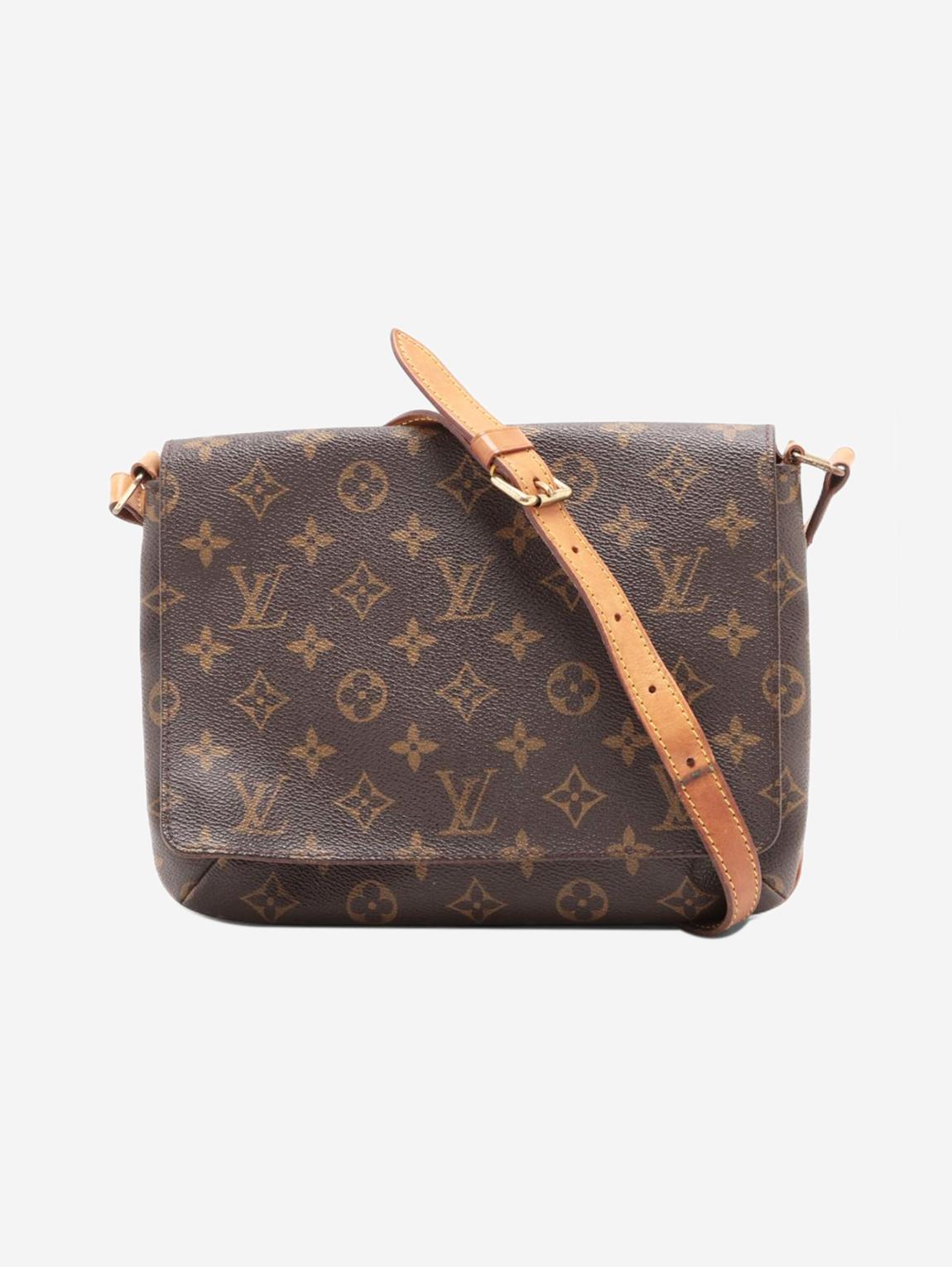 Brown vintage 2000 Monogram Musette Tango bag main product photo
