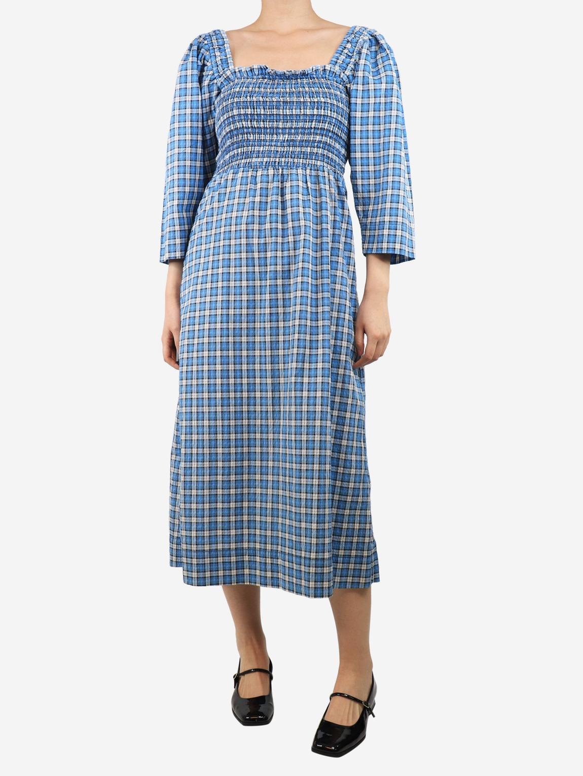 slim fit dress slacks Seersucker Check V-Neck Mini Dress – Club21.com main image 0