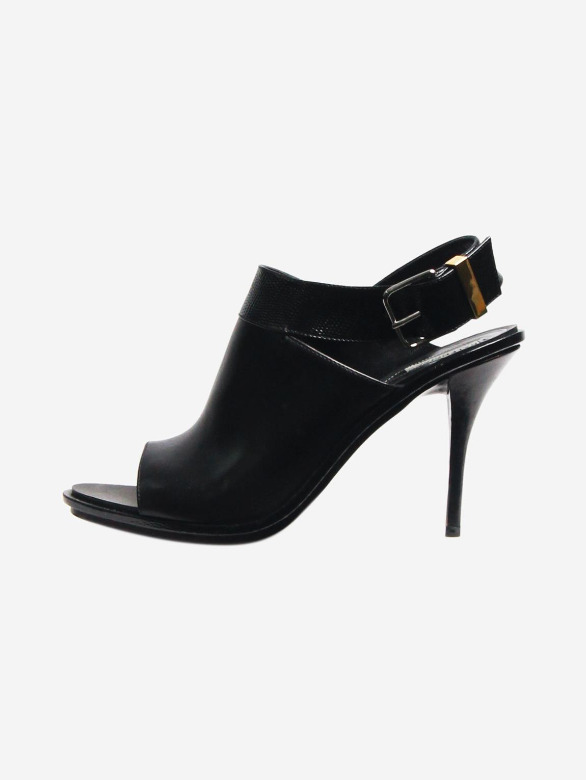 Black slingback sandal heels main product photo