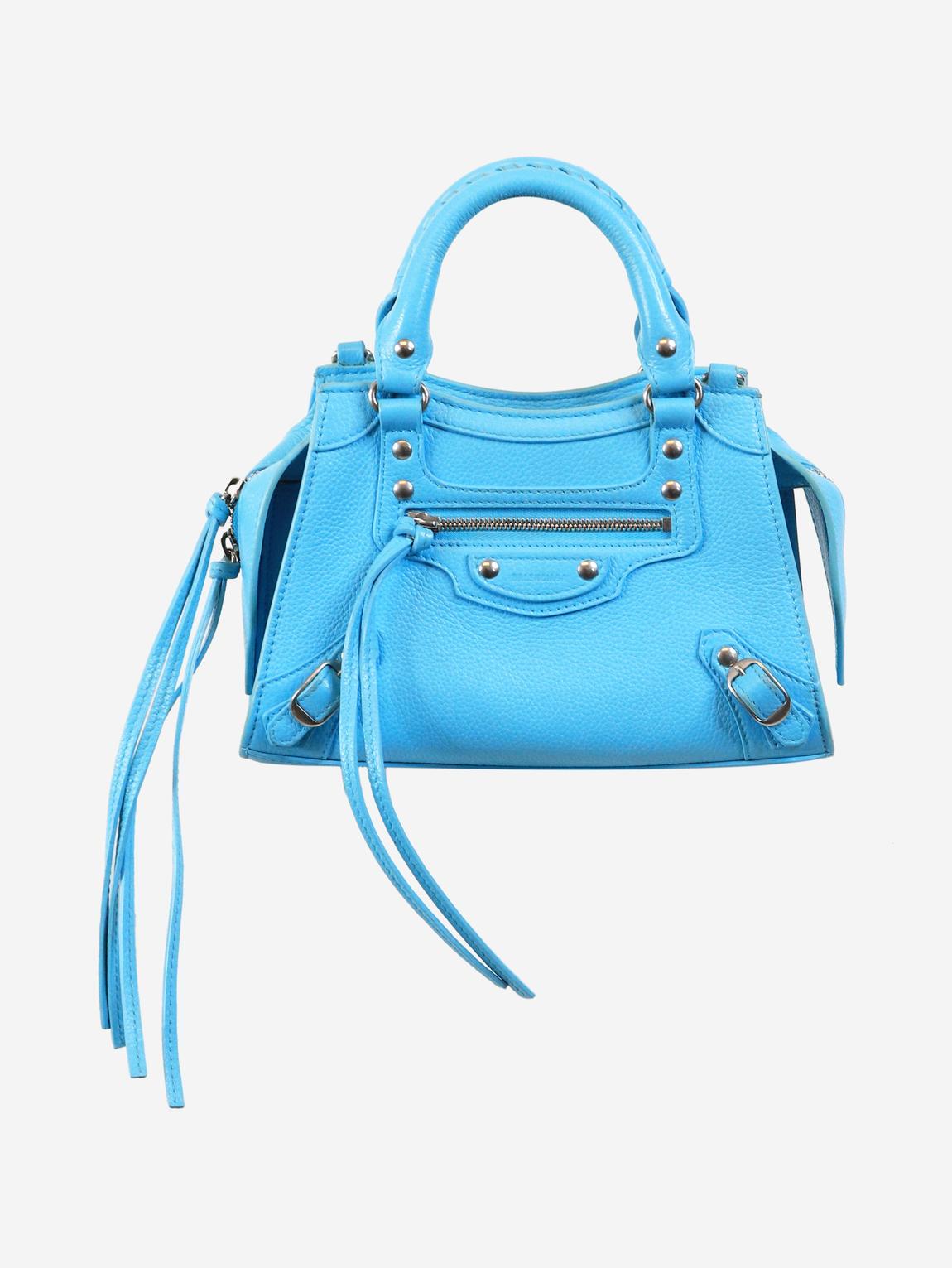Azure blue mini Neo Classic City bag main product photo