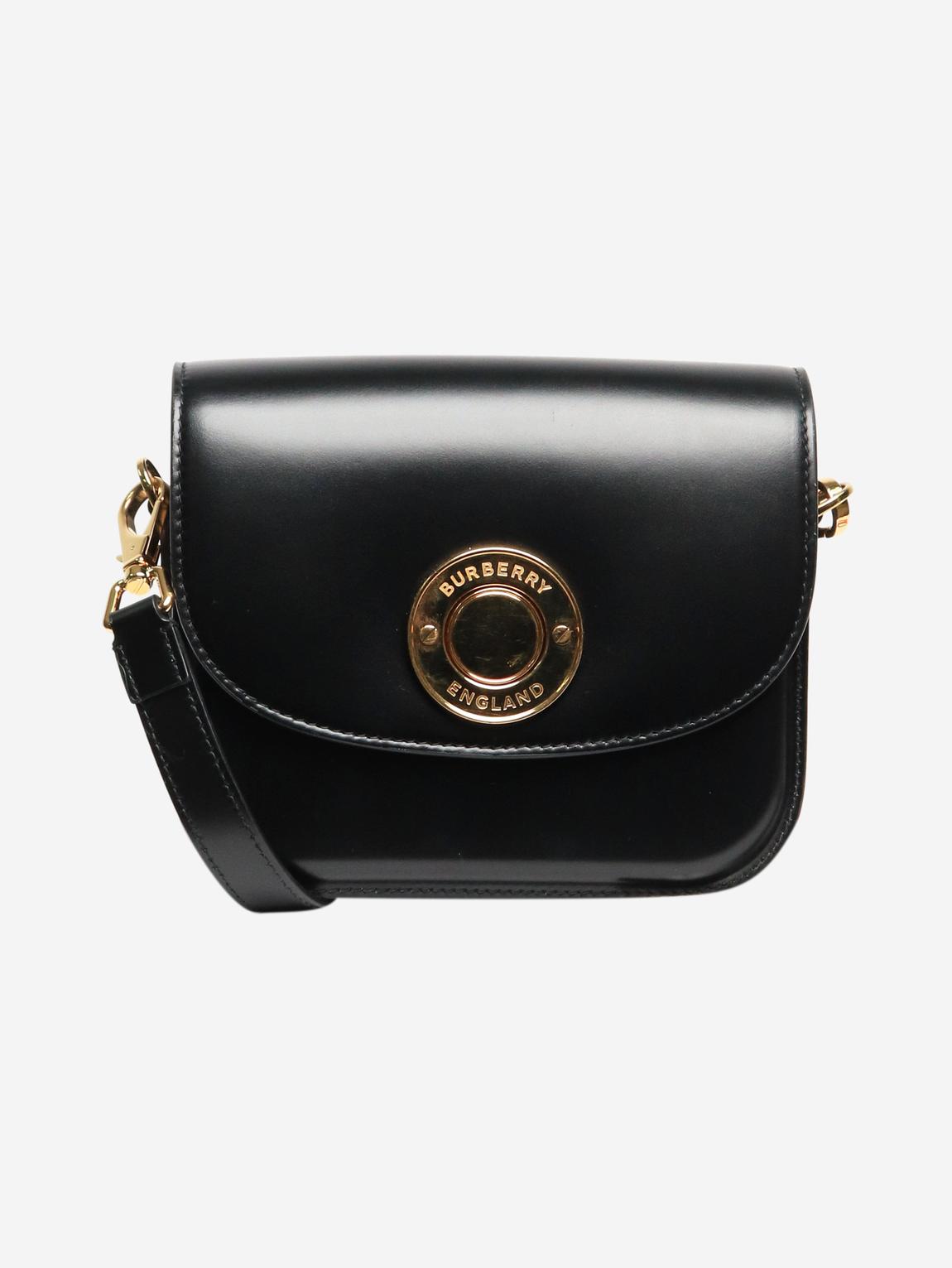 Black small leather Elizabeth bag main product photo