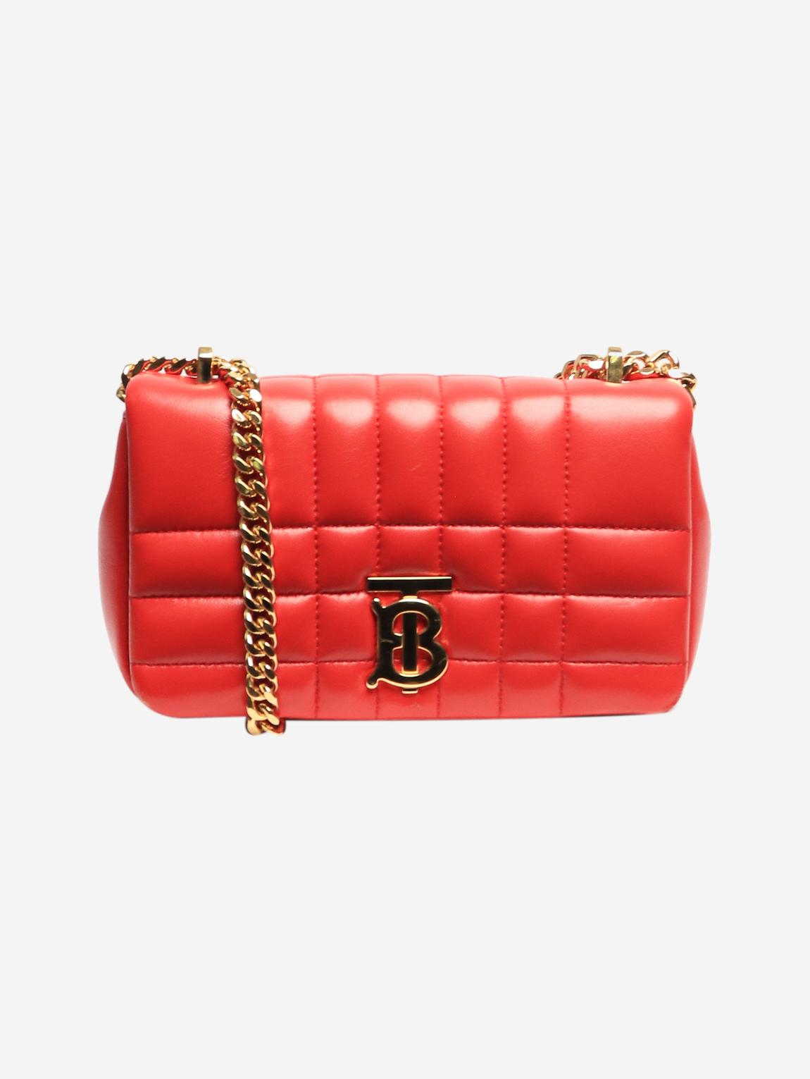 Red mini quilted Lola bag main product photo