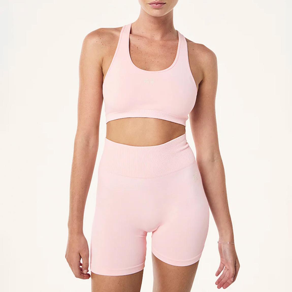 Pink Restore Seamless Sports Bra main product photo
