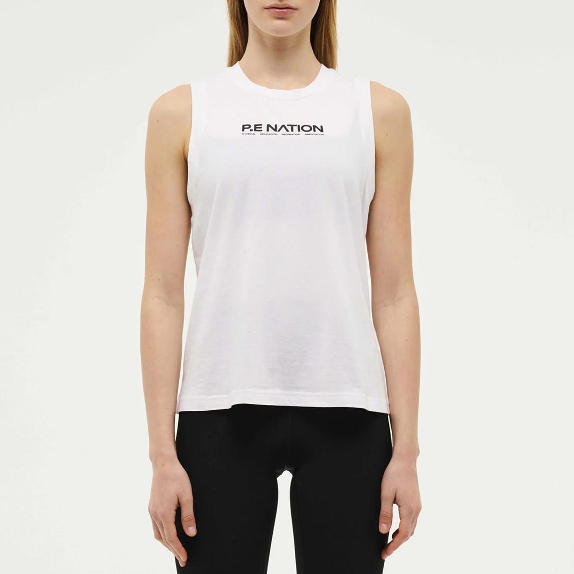 White Shuffle Tank main product photo