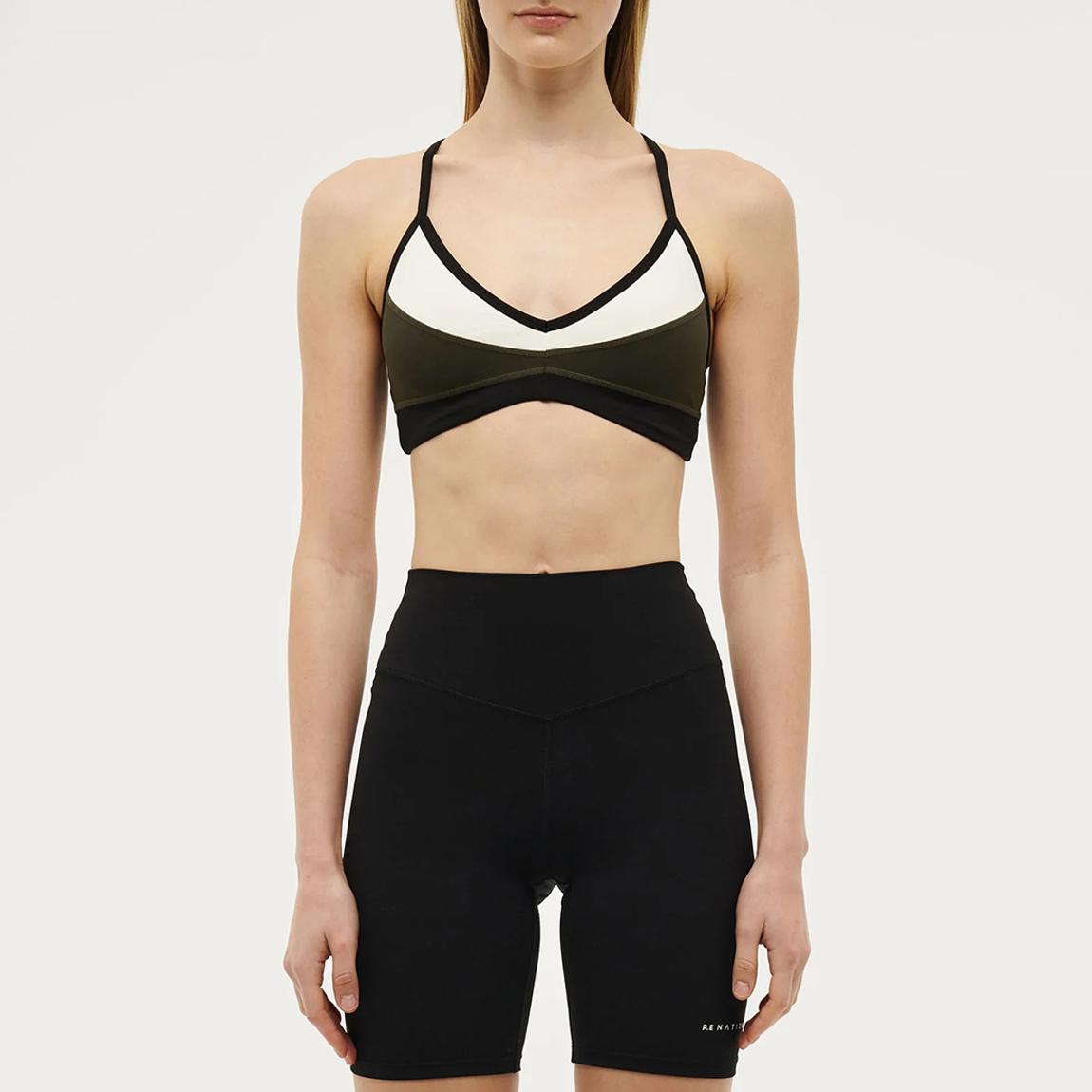 Dark Green Overland Sports Bra main product photo