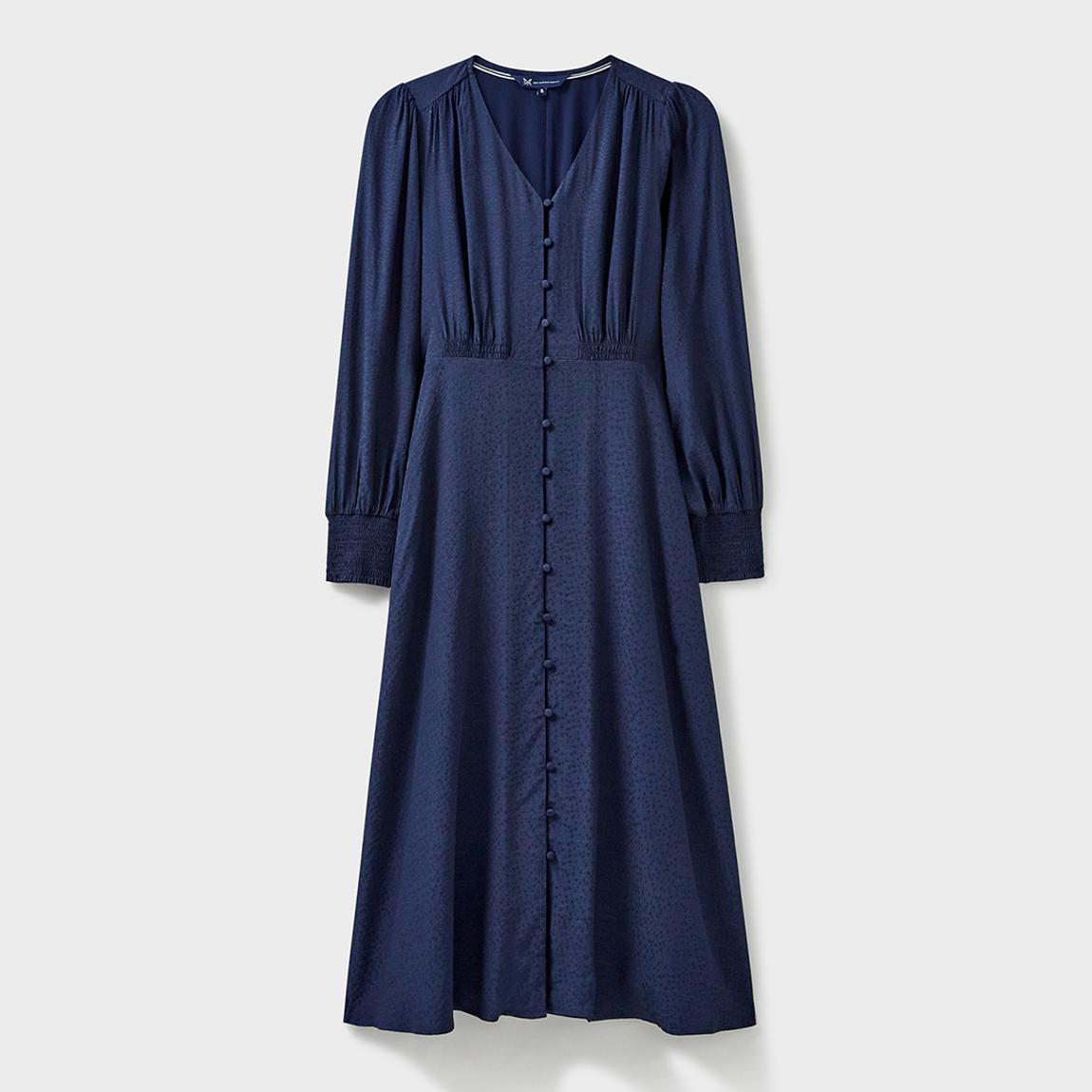 Navy Spot Karla Jacquard Dress main product photo