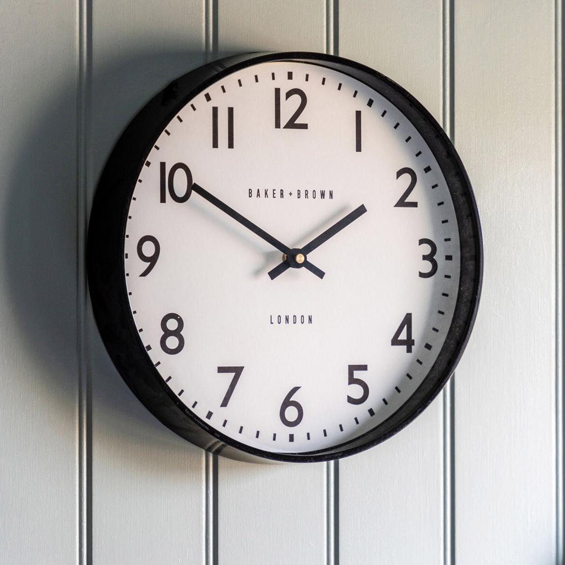 Norton Wall Clock Black 30cm main product photo